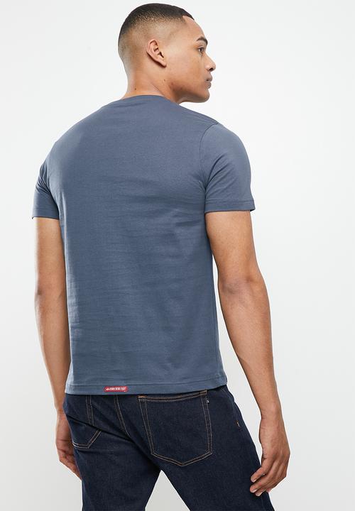 Alpha Industries - Alpha logo print T-shirt - grey