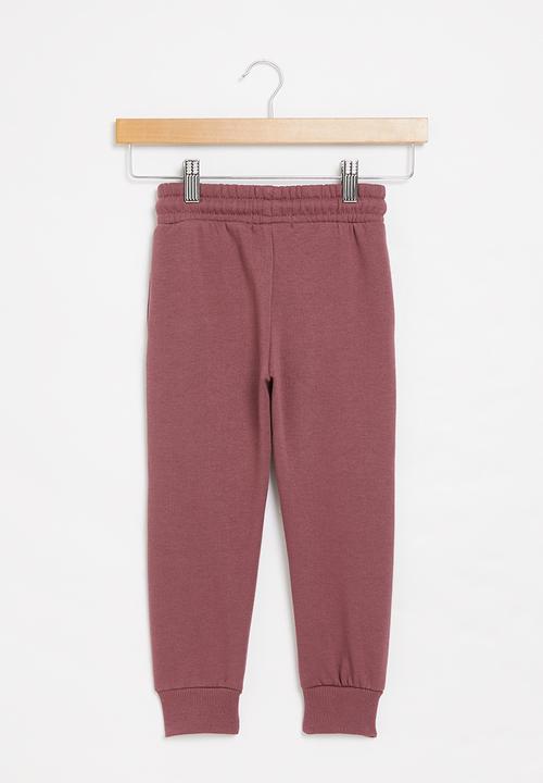 Cotton On - Marlo trackpant - vintage berry
