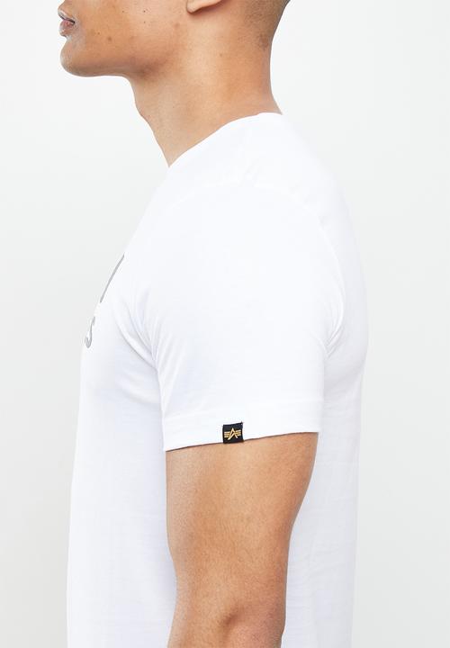 Alpha Industries - Alpha industries raised print - white