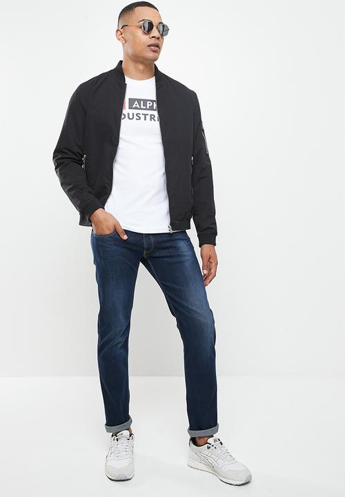 Alpha Industries - Alpha industries raised print - white