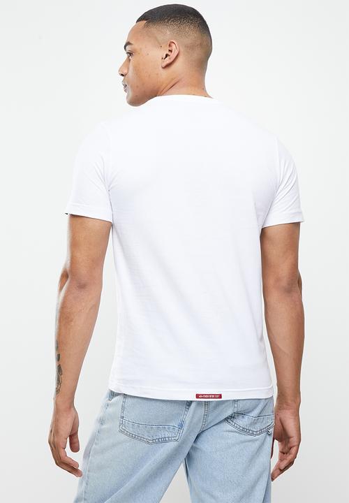 Alpha Industries - Raised print T-shirt - white