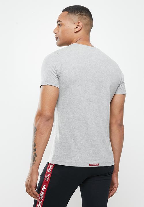 Alpha Industries - Alpha industries raised print - grey mel