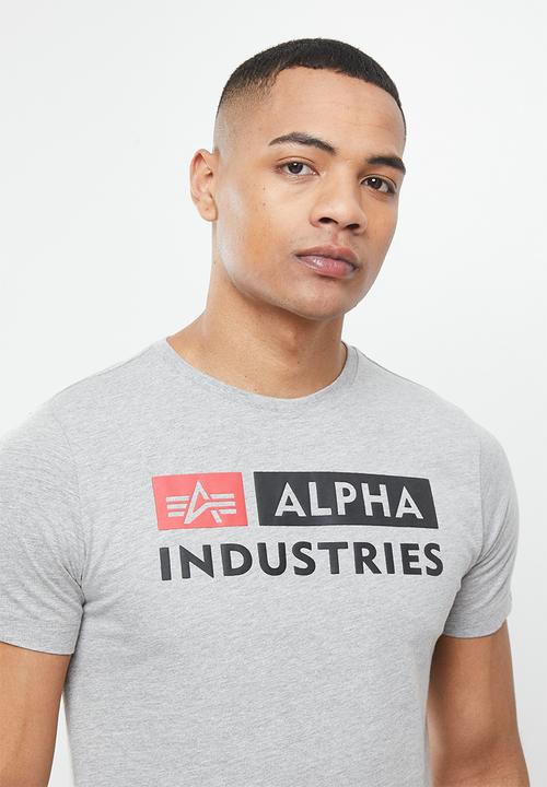 Alpha Industries - Alpha industries raised print - grey mel