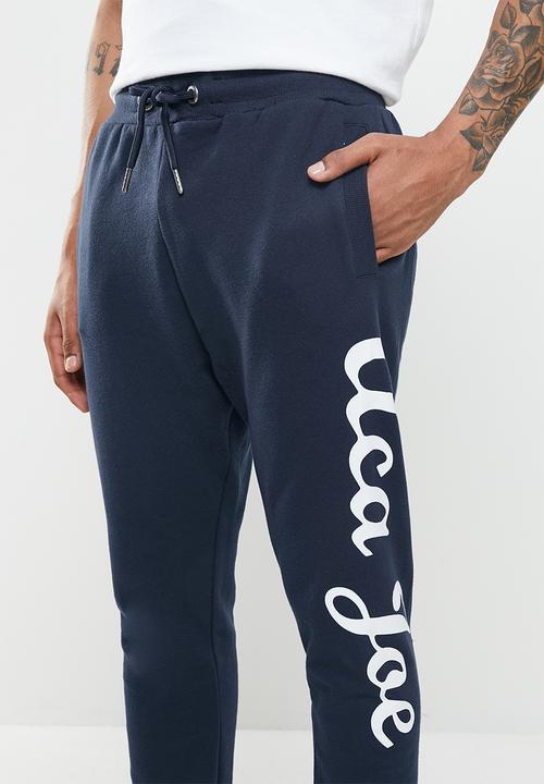 Aca Joe - Aca joe big logo 1 col jogger - navy