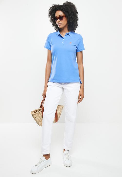 POLO - Margot short sleeve basic sml pony golfer - blue