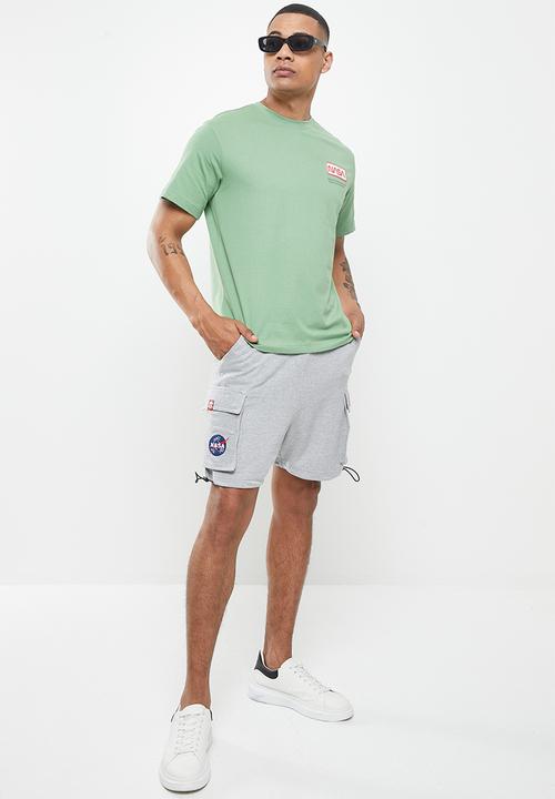 Alpha Industries - Cargo short - grey mel