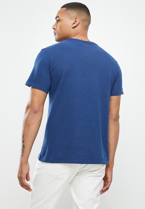 Superdry. - Vintage cl classic tee - pilot mid blue