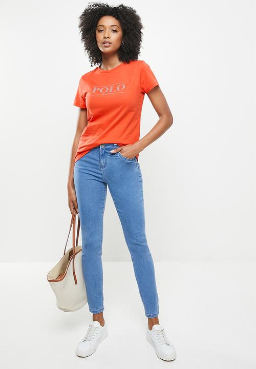 POLO - Haiden short sleeve nailhead logo tee - orange