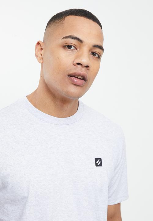 Superdry. - Code tech loose T-shirt - cadet grey marl
