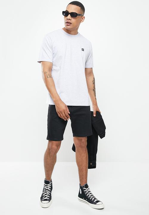 Superdry. - Code tech loose T-shirt - cadet grey marl