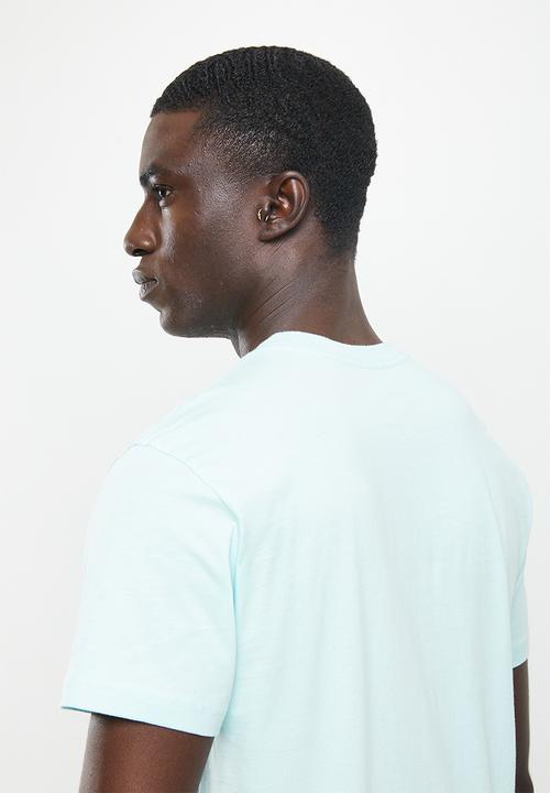 adidas Performance - Single jersey T-shirt - almost blue & white