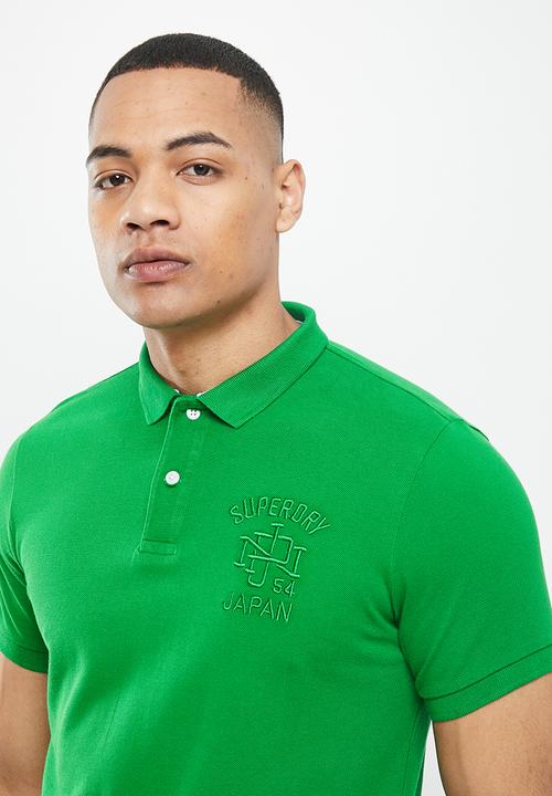 Superdry. - Vintage superstate polo - botanical green