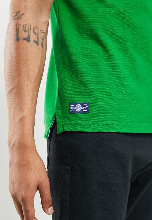 Superdry. - Vintage superstate polo - botanical green