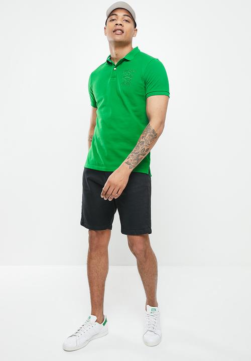 Superdry. - Vintage superstate polo - botanical green