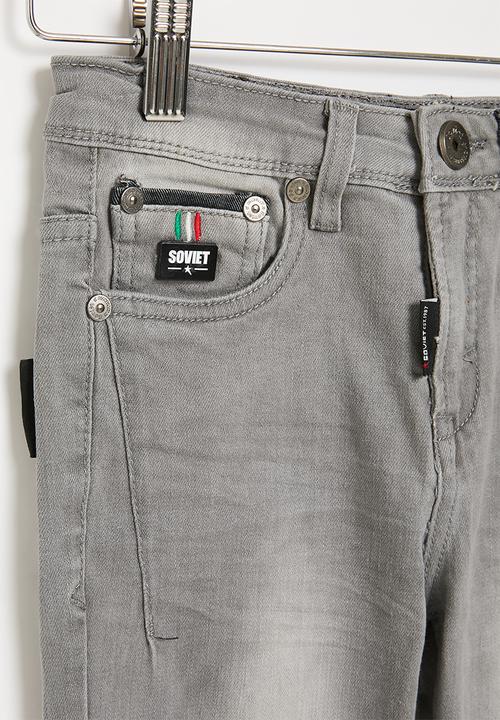 SOVIET - B hero boys skinny denim - grey
