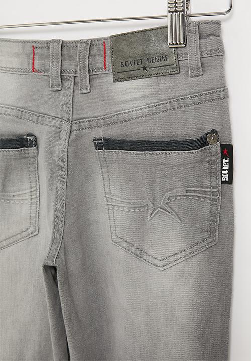 SOVIET - B hero boys skinny denim - grey