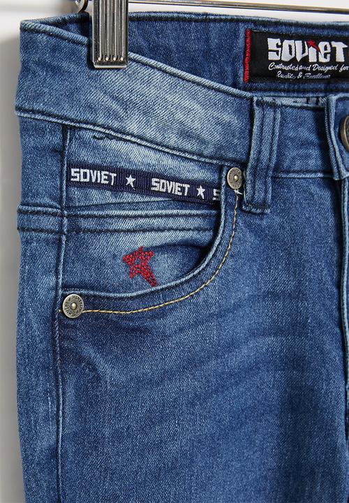 SOVIET - B champ boys skinny denim - blue