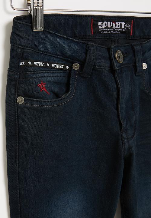 SOVIET - B champ boys skinny denim  - blue & black