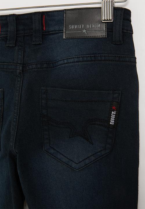 SOVIET - B champ boys skinny denim  - blue & black