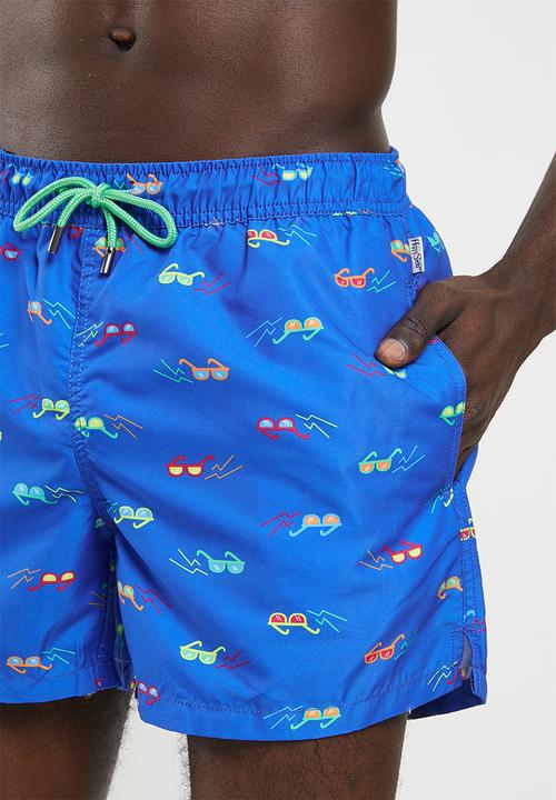 Happy Socks - Sunny days swim shorts - blue