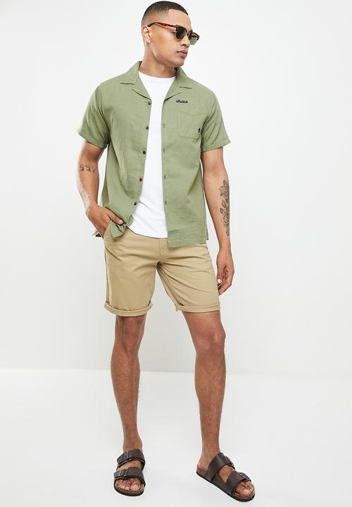 Superdry. - Vintage resort shirt - olive khaki