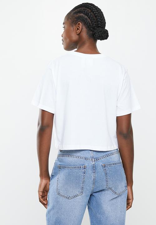adidas Originals - L play crop w - white