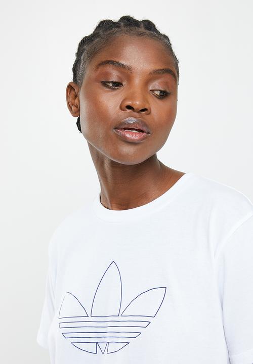 adidas Originals - L play crop w - white