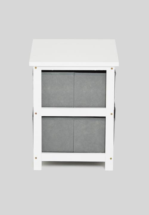 Storage Solutions - 2 drawer cabinet - grey