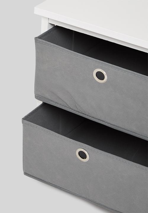 Storage Solutions - 2 drawer cabinet - grey