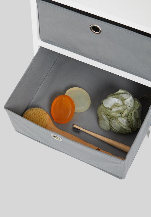 Storage Solutions - 2 drawer cabinet - grey