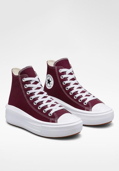 Converse - Chuck taylor all star move - dark beetroot/white/white