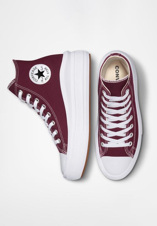 Converse - Chuck taylor all star move - dark beetroot/white/white