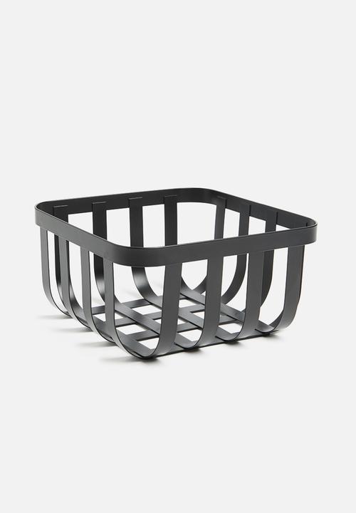 Storage Solutions - Grid fruit basket square - black