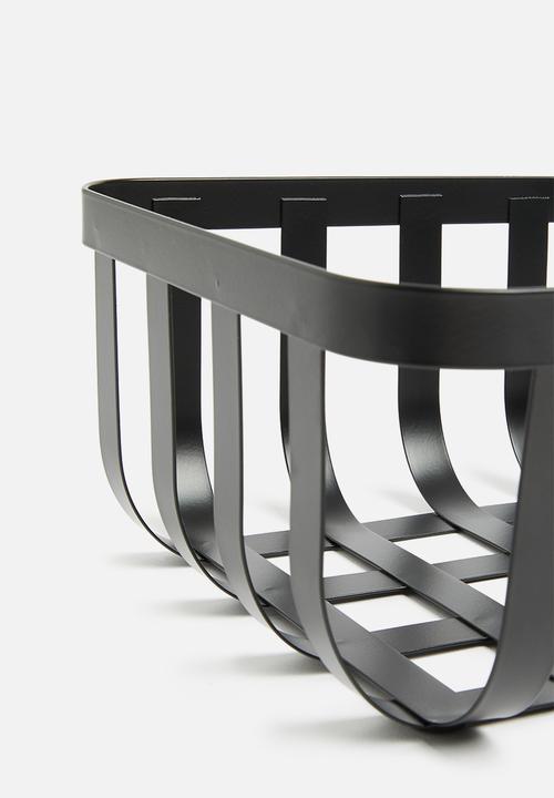 Storage Solutions - Grid fruit basket square - black