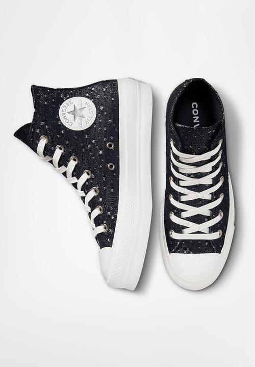 Converse - Chuck taylor all star lift - black/pure silver/vintage white