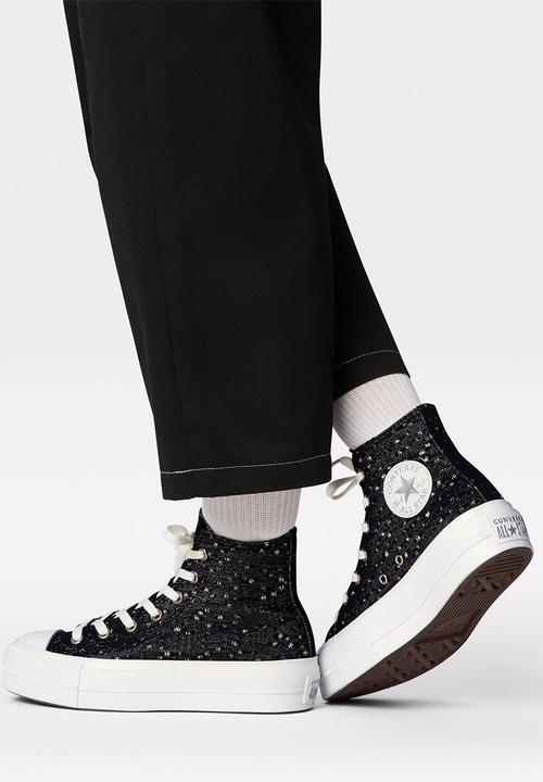 Converse - Chuck taylor all star lift - black/pure silver/vintage white