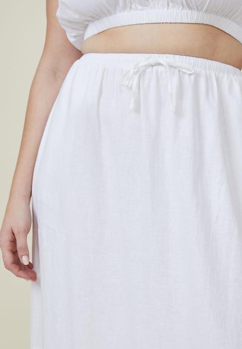 Cotton On - Curve haven maxi skirt - white
