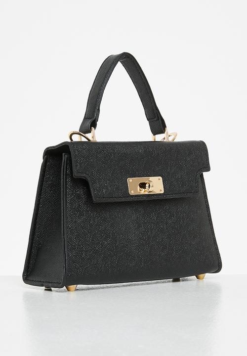 edit - Cassie top handle bag - black