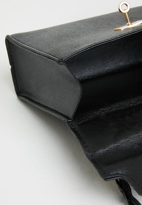 edit - Cassie top handle bag - black