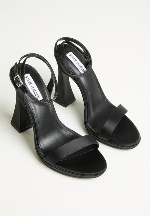 Steve Madden - Nikita block heel - black satin