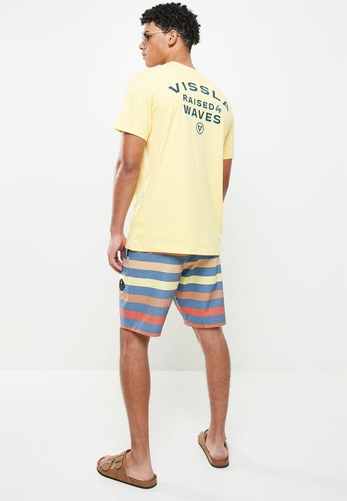 Vissla  - Raised by short sleeve pocket tee - ochre