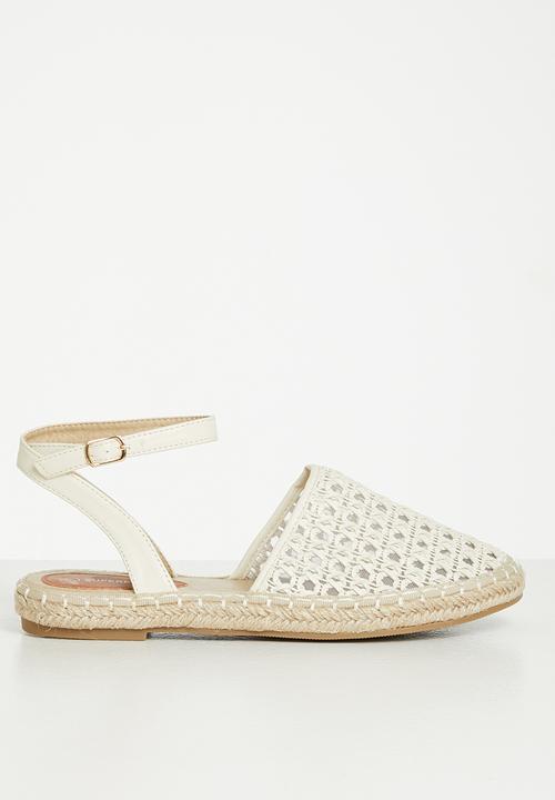 Superbalist - Ayden crochet ankle tie - oatmilk