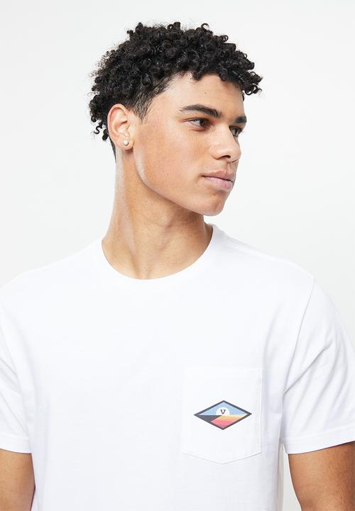 Vissla  - Diamond daze short sleeve pocket tee - white