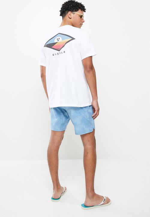 Vissla  - Diamond daze short sleeve pocket tee - white