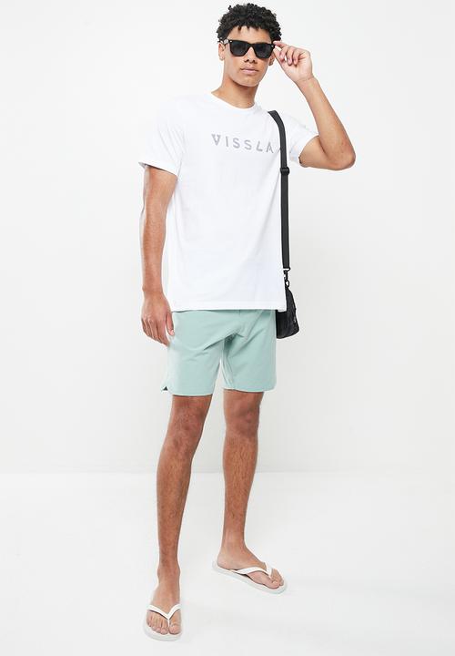 Vissla  - Reverse foundation short sleeve tee - white