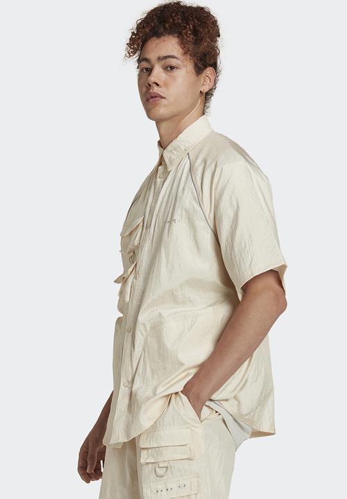 adidas Originals - Reveal short sleeve over shirt - wonder white