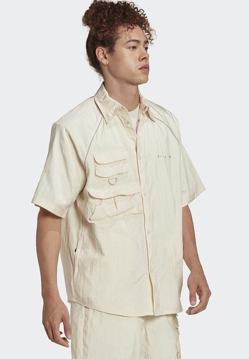adidas Originals - Reveal short sleeve over shirt - wonder white
