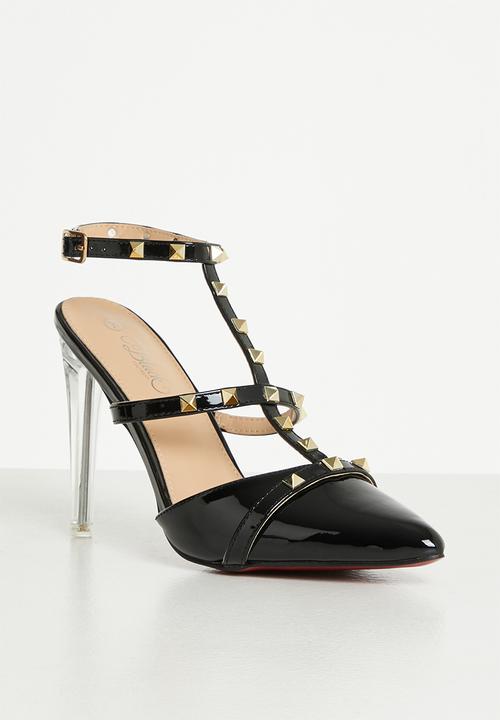 Miss Black - Lindt1 barely there stiletto heel - black