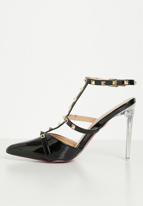 Miss Black - Lindt1 barely there stiletto heel - black