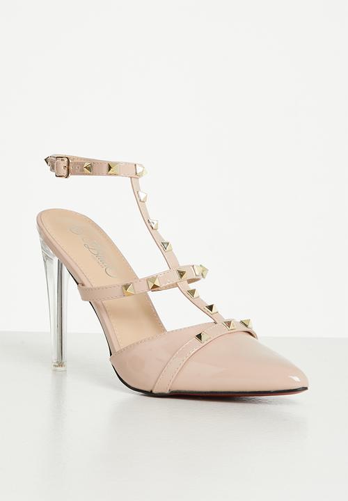 Miss Black - Lindt1 barely there stiletto heel - beige 